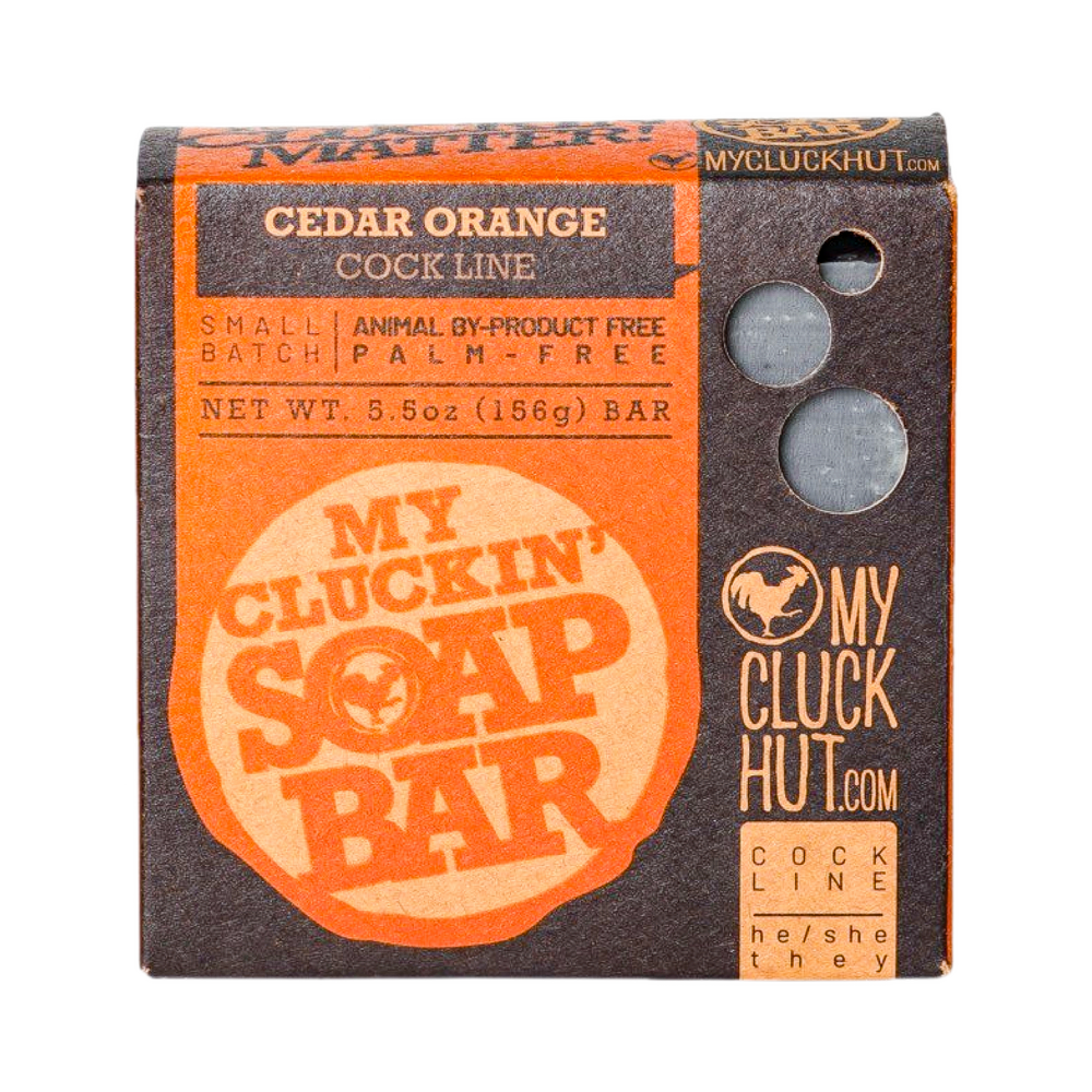 
                  
                    Cedar Orange | My Cluckin' Soap Bar
                  
                