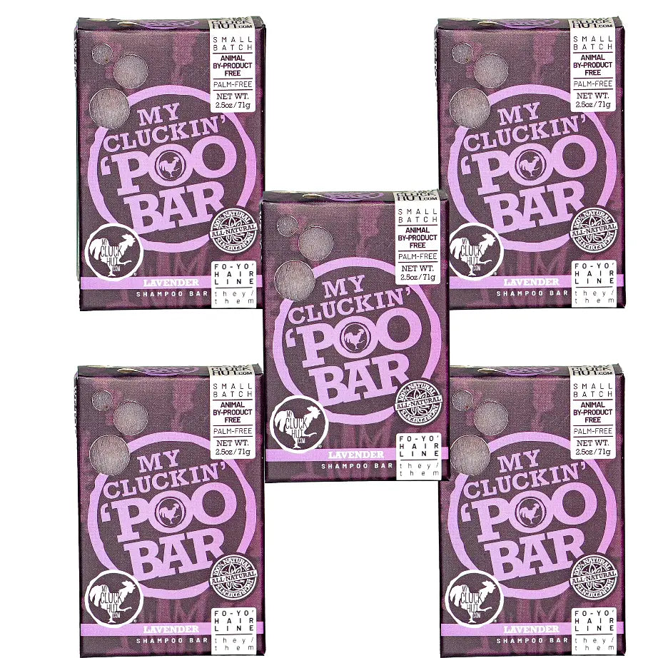 Cluck Stack Tall Stack-O-’Poo Bars (5 Pack) - My Cluck Hut - Plant-based Skincare