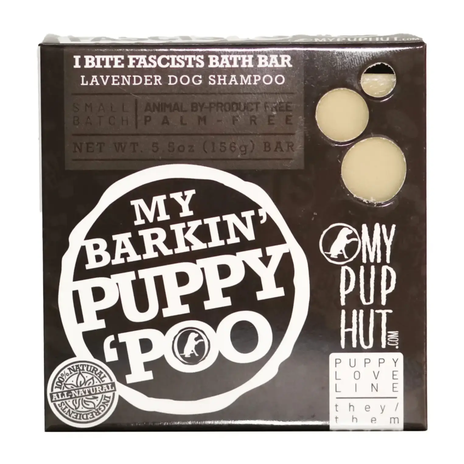 i BITE FASCISTS | Puppy Poo' Bar & Dog Bandana Set - My Cluck Hut