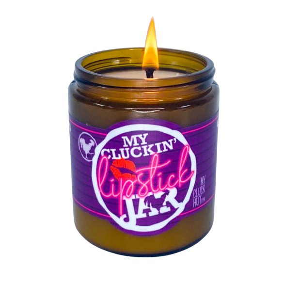 Lipstick Lounge Jar (Flame-Boyant) | My Cluckin' Candle Jar - My Cluck Hut