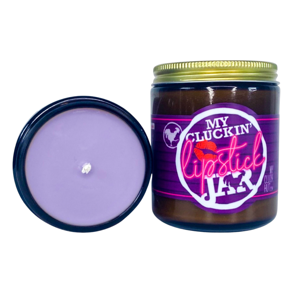 My Cluckin’ Lipstick Jar | Lipstick Lounge Candle (Flame-Boyant)
